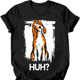American Foxhound Huh Dog T Shirt Gift For Dog Lover