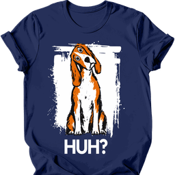 American Foxhound Huh Dog T Shirt Gift For Dog Lover