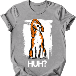 American Foxhound Huh Dog T Shirt Gift For Dog Lover