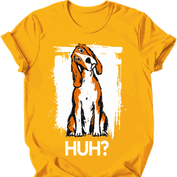 American Foxhound Huh Dog T Shirt Gift For Dog Lover