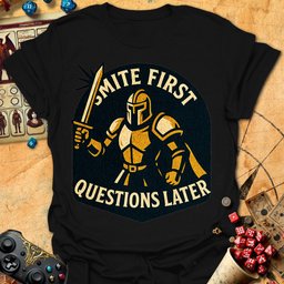 Smite First Tee Gift For Tabletop Gamer