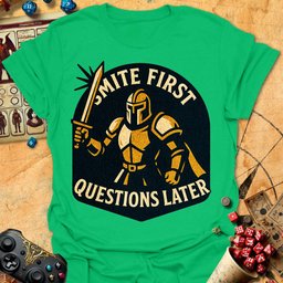 Smite First Tee Gift For Tabletop Gamer