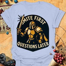 Smite First Tee Gift For Tabletop Gamer
