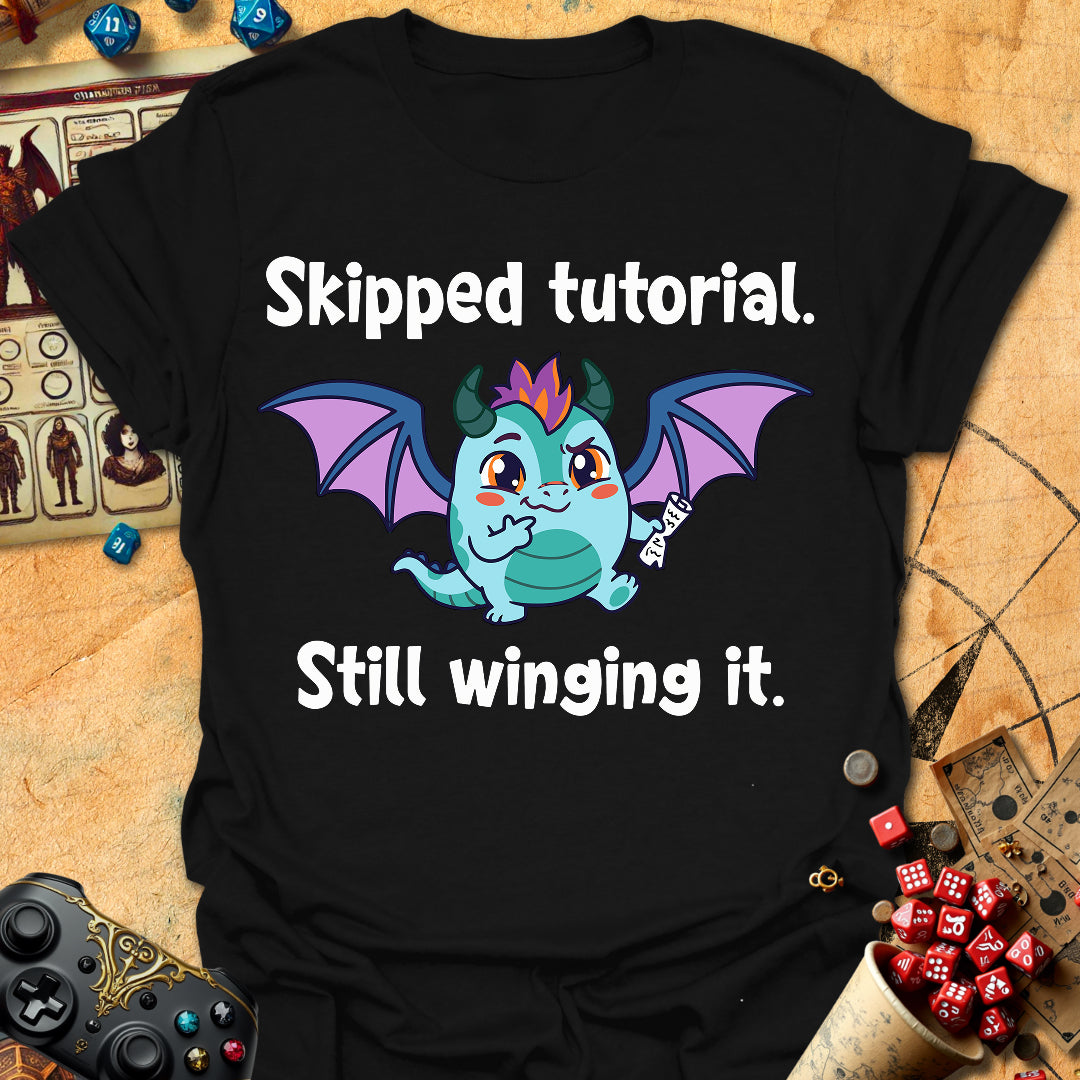 Skipped Tutorial Tee Gift For Tabletop Gamer