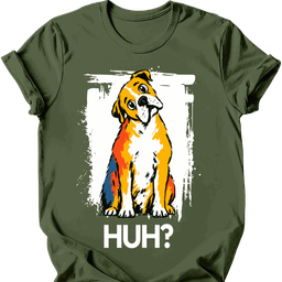 American Bulldog Huh Dog T Shirt Gift For Dog Lover