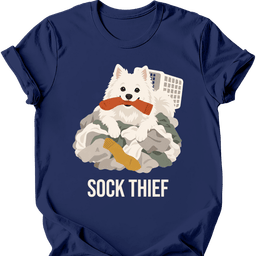 American Eskimo Sock Thief T Shirt Gift For Dog Lover