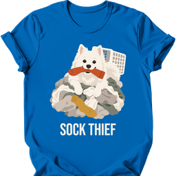 American Eskimo Sock Thief T Shirt Gift For Dog Lover