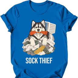 Alaskan Malamute Sock Thief T Shirt Gift For Dog Lover