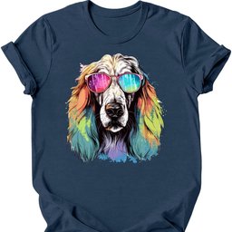 Afghan Hound Top Dog T Shirt Gift For Dog Lover