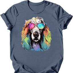 Afghan Hound Top Dog T Shirt Gift For Dog Lover