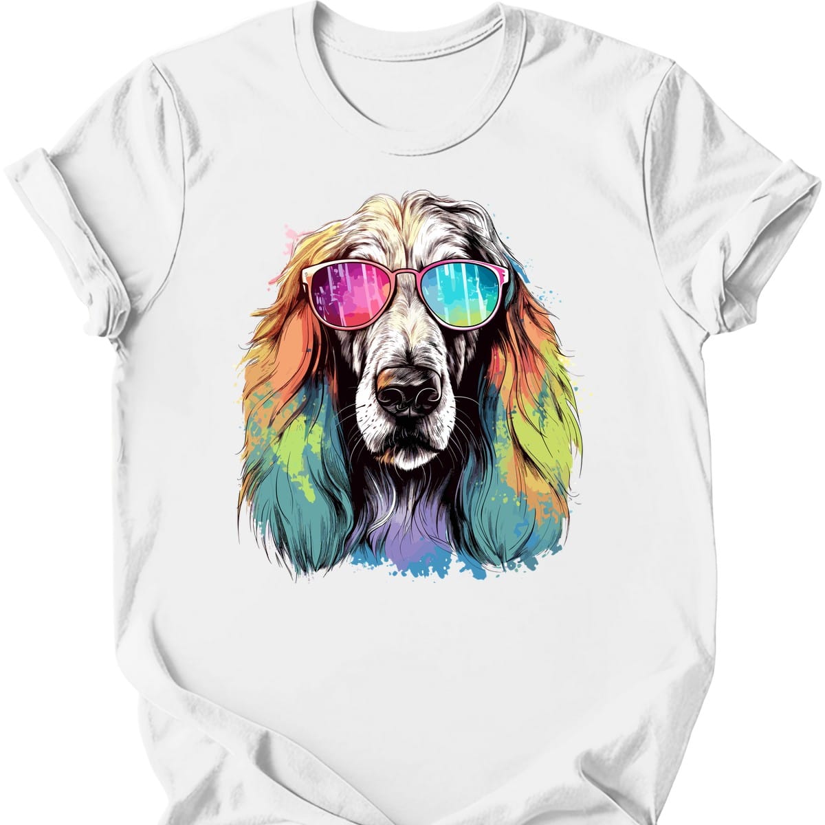 Afghan Hound Top Dog T Shirt Gift For Dog Lover