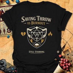 Vs Burnout Tee Gift For Tabletop Gamer