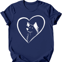 Australian Shepherd Heart Dog T Shirt Gift For Dog Lover