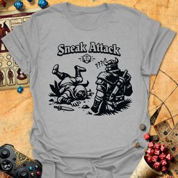 Sneak Attack Fail Tee Gift For Tabletop Gamer