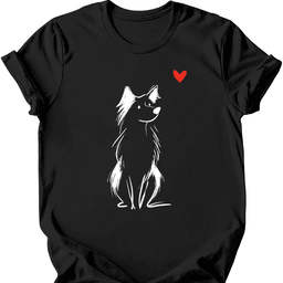 Australian Shepherd Sketch Dog T Shirt Gift For Dog Lover