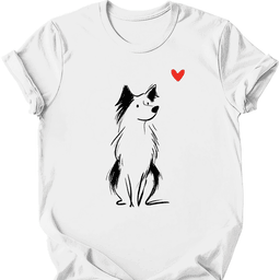 Australian Shepherd Sketch Dog T Shirt Gift For Dog Lover
