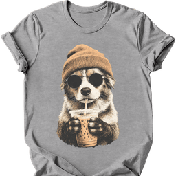 Australian Shepherd Hipster Dog T Shirt Gift For Dog Lover