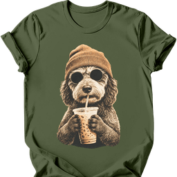 Aussiedoodle Hipster Dog T Shirt Gift For Dog Lover