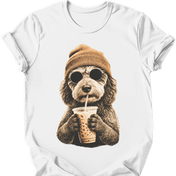 Aussiedoodle Hipster Dog T Shirt Gift For Dog Lover