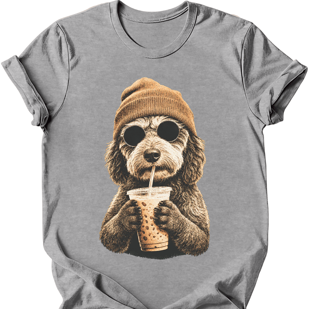 Aussiedoodle Hipster Dog T Shirt Gift For Dog Lover