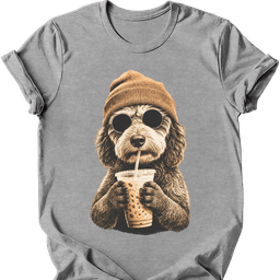 Aussiedoodle Hipster Dog T Shirt Gift For Dog Lover