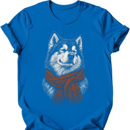 Alaskan Malamute Winter Dog T Shirt Gift For Dog Lover