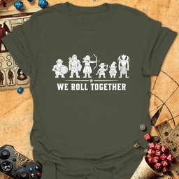 We Roll Together Tee Gift For Tabletop Gamer