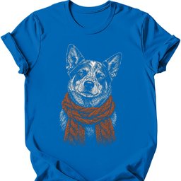 Australian Cattle Dog Winter Dog T Shirt Gift For Dog Lover