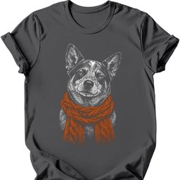 Australian Cattle Dog Winter Dog T Shirt Gift For Dog Lover