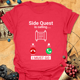 Side Quest Calling Tee Gift For Tabletop Gamer