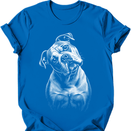 American Bulldog Tilted Dog T Shirt Gift For Dog Lover
