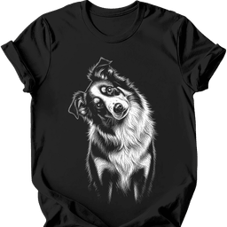Australian Shepherd Tilted Dog T Shirt Gift For Dog Lover