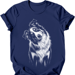Australian Shepherd Tilted Dog T Shirt Gift For Dog Lover