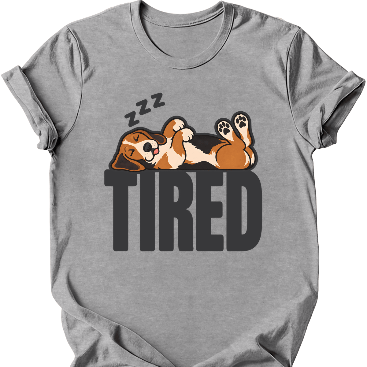 American Foxhound Tired Dog T Shirt Gift For Dog Lover