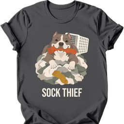 American Bully Sock Thief T Shirt Gift For Dog Lover