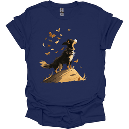 Australian Shepherd Fall Dog T Shirt Gift For Dog Lover