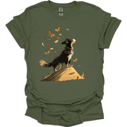 Australian Shepherd Fall Dog T Shirt Gift For Dog Lover