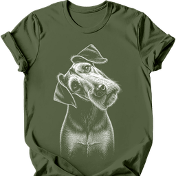 Airedale Tilted Dog T Shirt Gift For Dog Lover