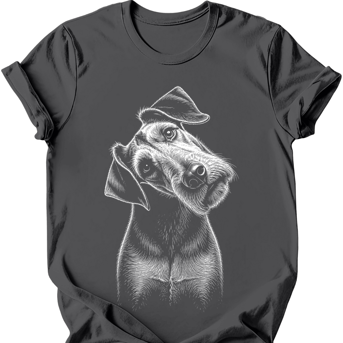 Airedale Tilted Dog T Shirt Gift For Dog Lover