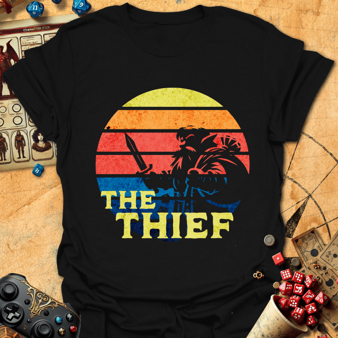 Thief Sunset Tee Gift For Tabletop Gamer