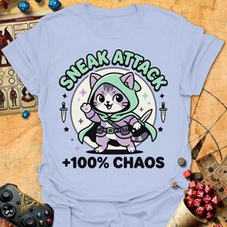 Sneak Attack Tee Gift For Tabletop Gamer