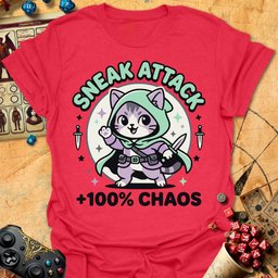 Sneak Attack Tee Gift For Tabletop Gamer