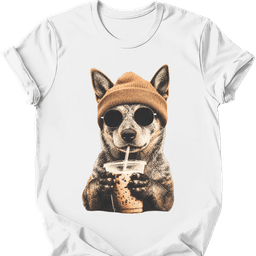 Australian Cattle Dog Hipster Dog T Shirt Gift For Dog Lover