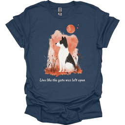 Akita Live Like The Gate Was Left Open T Shirt Gift For Dog Lover