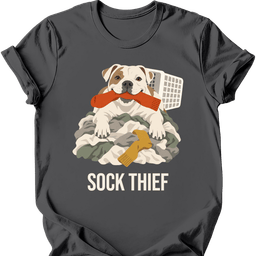 American Bulldog Sock Thief T Shirt Gift For Dog Lover