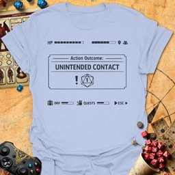 Unintended Contact Tee Gift For Tabletop Gamer