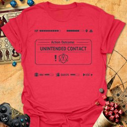 Unintended Contact Tee Gift For Tabletop Gamer