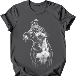 American Staffordshire Terrier Tilted Dog T Shirt Gift For Dog Lover