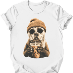 American Bulldog Hipster Dog T Shirt Gift For Dog Lover