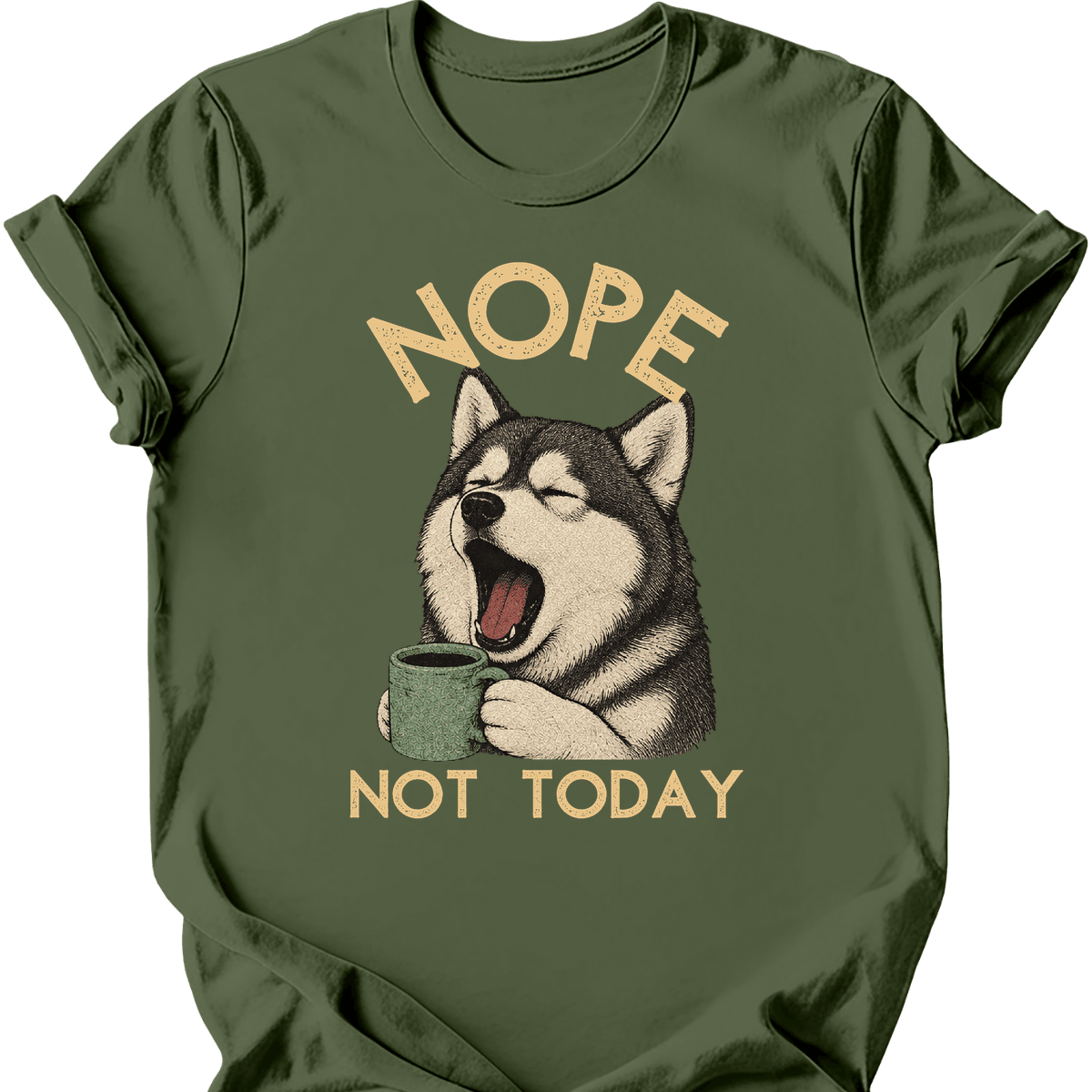 Alaskan Malamute Not Today T Shirt Gift For Dog Lover